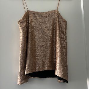 Gold Sequin Top
